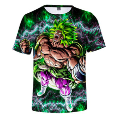 Dragon Ball Broly Unisex 3D Print Short Sleeve Shirt