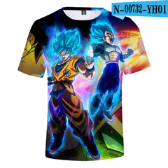 Dragon Ball Broly Unisex 3D Print Short Sleeve Shirt