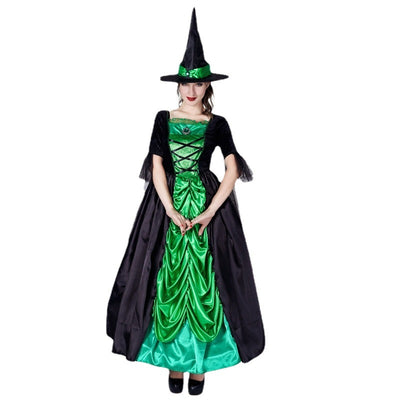 Halloween Women's Green Witch Dress