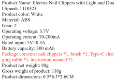 Electric Automatic Nail Clippers (One Piece)