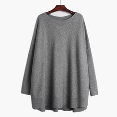 Chic Oversized Turtleneck Knit Sweater for Women